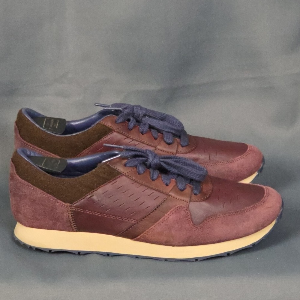 Ugg Australia Trigo Trainer Energ Comfort Burgundy Leather Men's Size‎ US 10